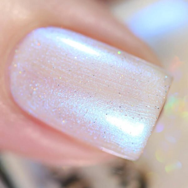 Sheer White Sparkle Polish - Image 3