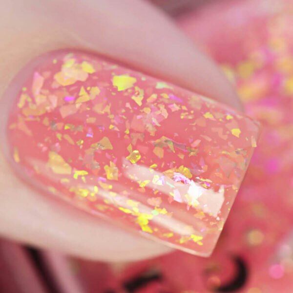 Glitter Pink Nail Polish - Image 4