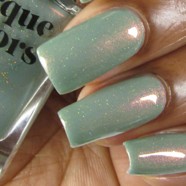 Sparkle Light Green Polish - Image 2